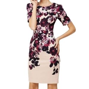 Coeur De Vague YuLinGe Floral Sheath Dress Size 12